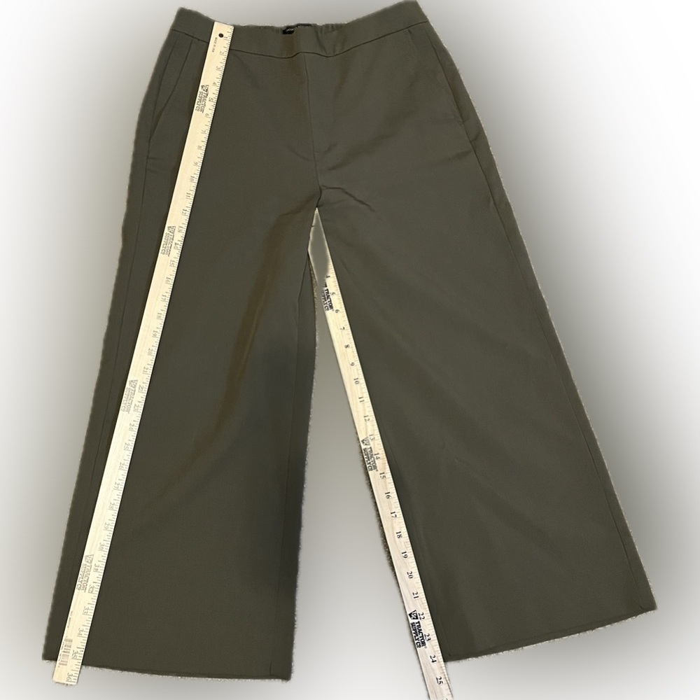 Banana Republic Rowan Wide-Leg Double Twill Crop Pant size 10 - Picture 4 of 13